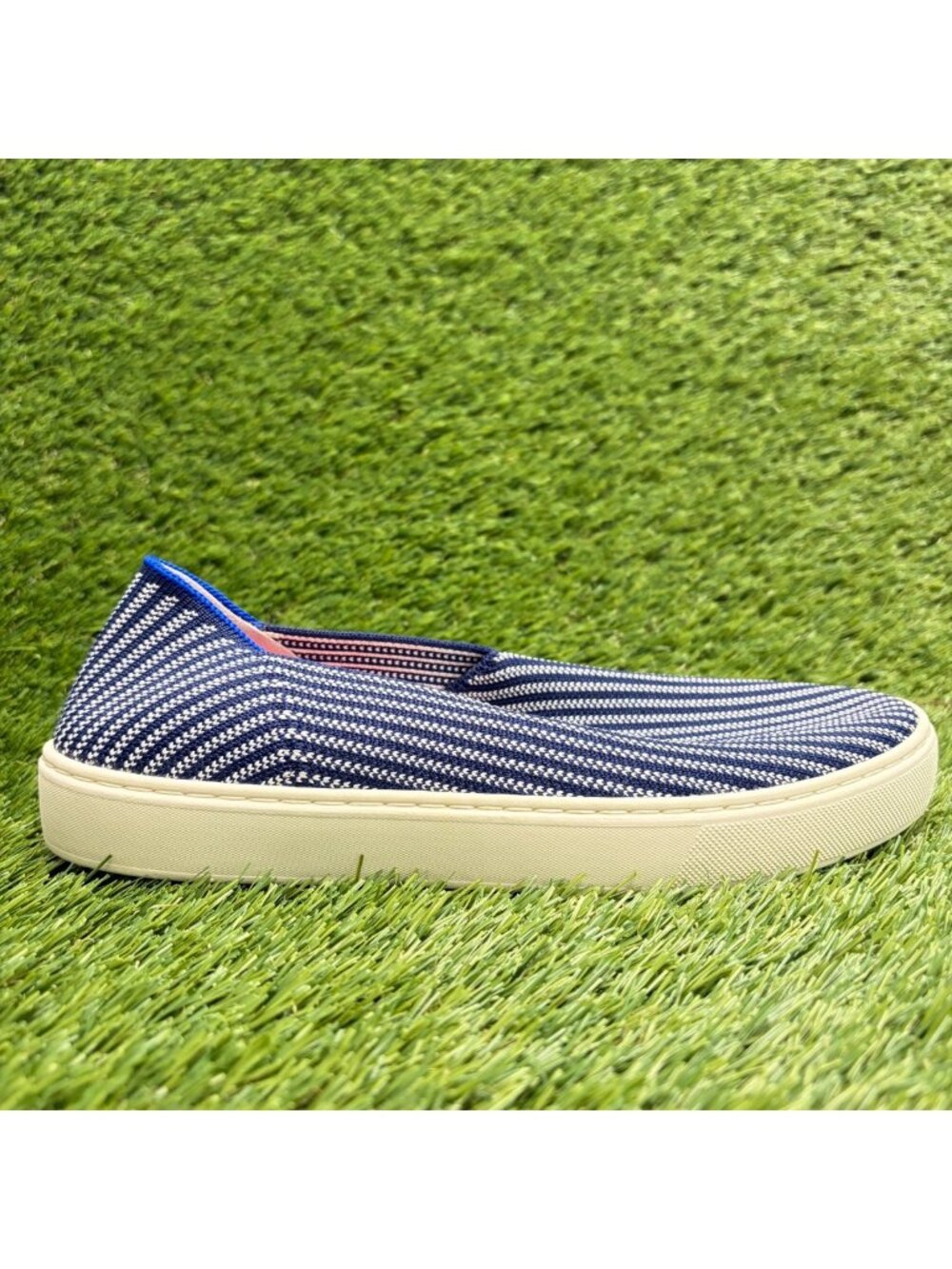 Rothy's The Original Slip-On Womens Size 8 Blue Casual Comfort Shoes Sneakers
